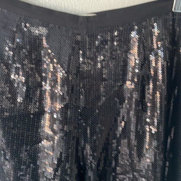 Neimen Marcus sequin wide leg pants - Picture 5 of 8